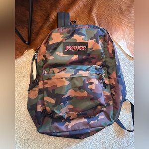 JanSport Camo Backpack - Classic Green/Brown